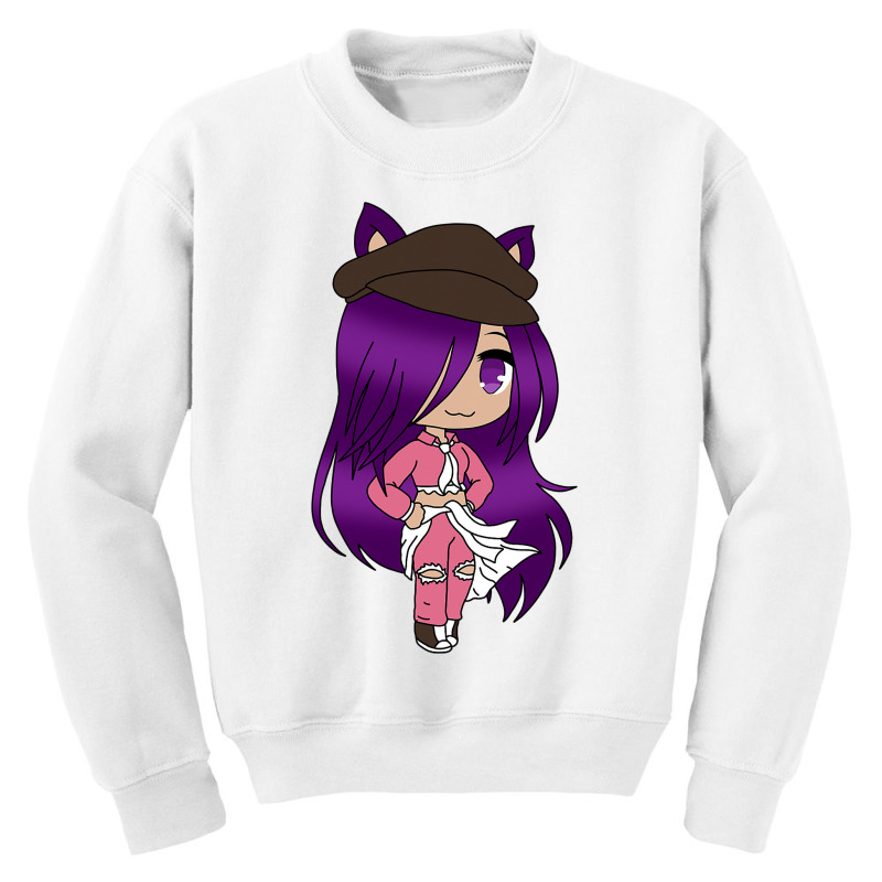 Anime  Chibi Fox Anime Girl Gatcha Kawaii Youth Sweatshirt | Artistshot