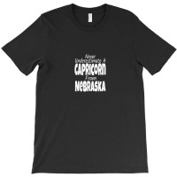 Never Underestimate A Capricorn From Nebraska Funny Zodiac T-shirt | Artistshot