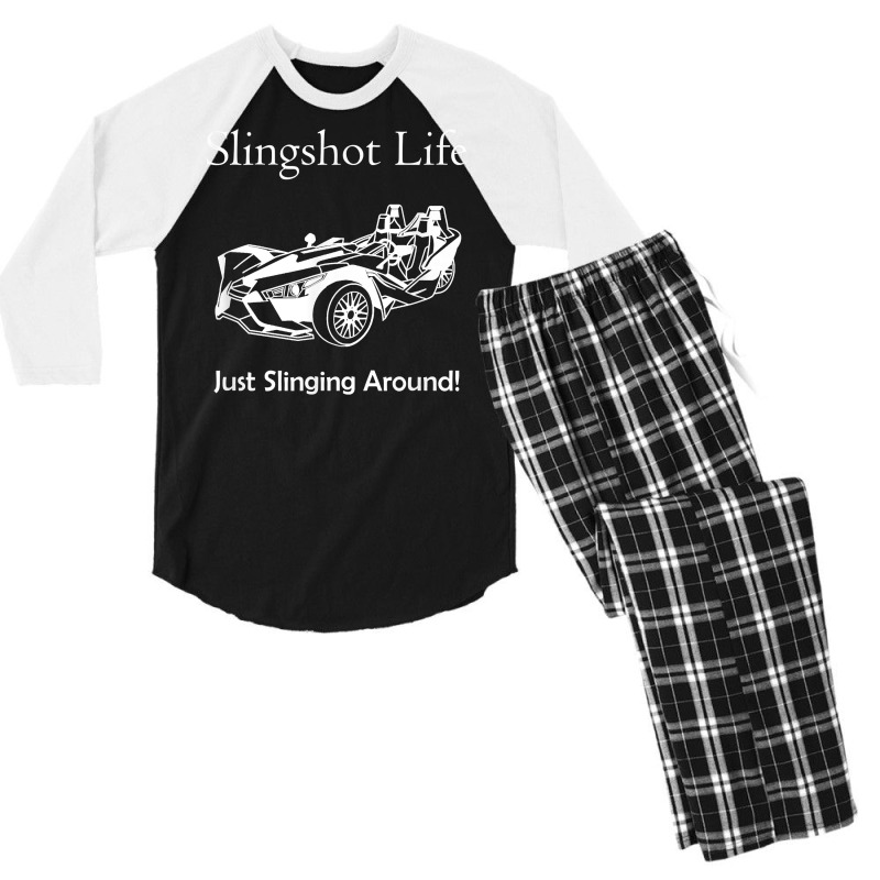 Slingshot Life Just Slinging Around T Shirt Men's 3/4 Sleeve Pajama Set | Artistshot