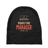 Funny Awesome Marketing Manager Job Occupation Baby Beanies | Artistshot