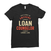 Funny Awesome Loan Counselor Job Occupation Ladies Fitted T-shirt | Artistshot