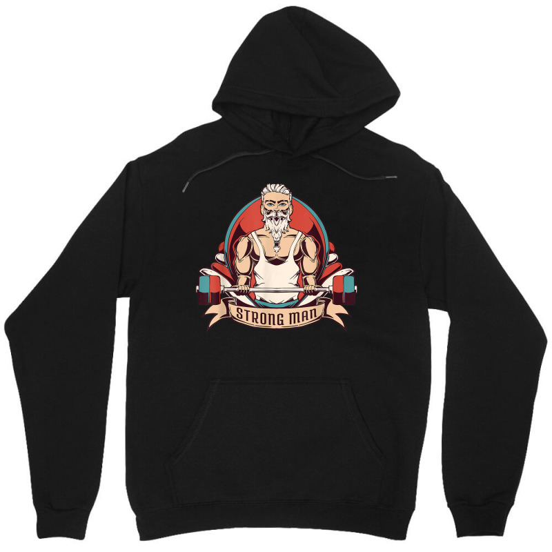 Starker Mann Grandpa Workout Gym Gifts Training Muscle Building Unisex Hoodie by Fashlaza | Artistshot