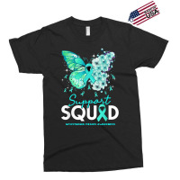 Support Squad Butterfly Teal Ribbon Myasthenia Gravis Exclusive T-shirt | Artistshot