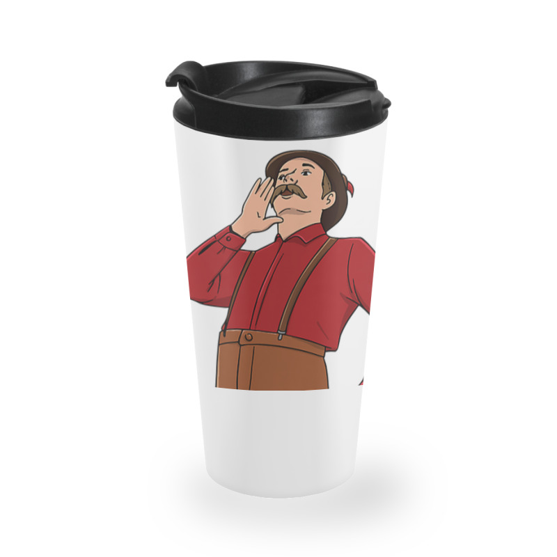 Yodel Illustration Design For A Yodeler Travel Mug | Artistshot