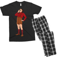 Yodel Illustration Design For A Yodeler Men's T-shirt Pajama Set | Artistshot