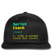 Sprint Coach Definition Funny Running Humor Track And Field Printed Hat | Artistshot