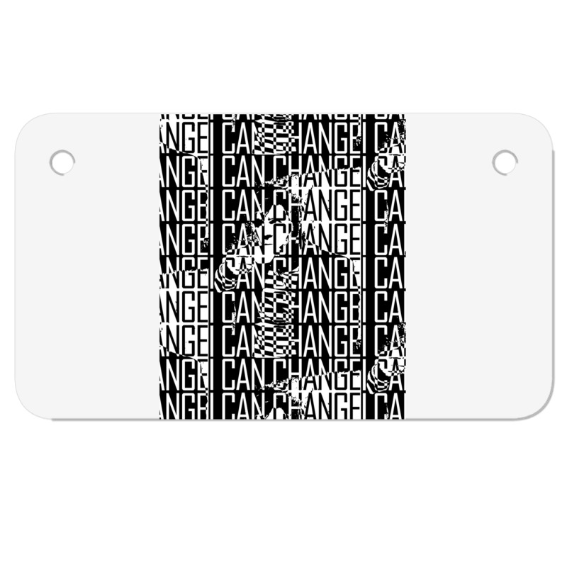 I Can Change Graphic Motorcycle License Plate | Artistshot