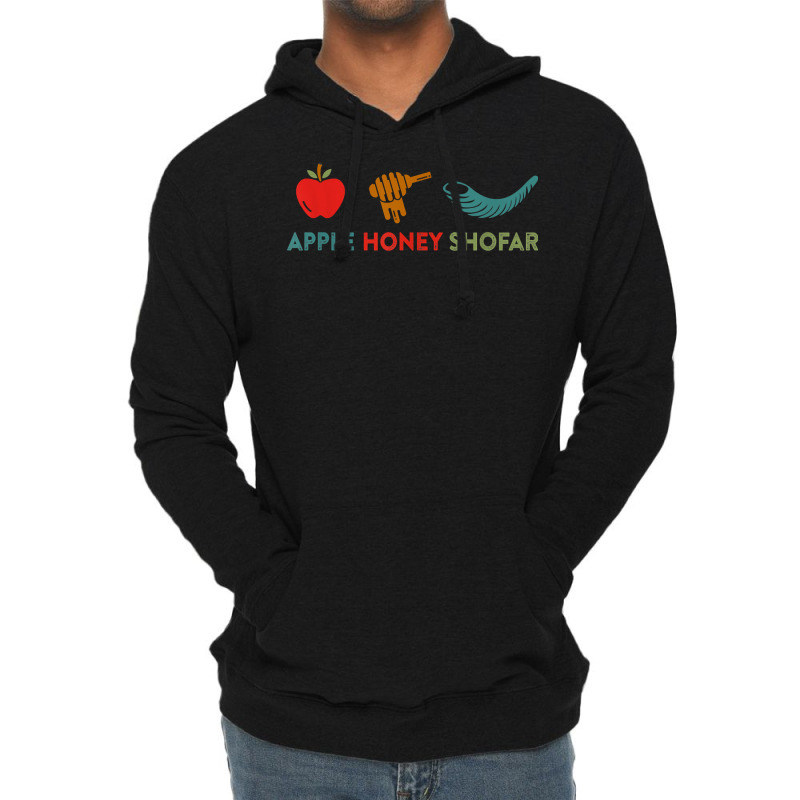 Apple Honey Shofar Rosh Hashanah Sweet Jewish New Year T Shirt Lightweight Hoodie | Artistshot