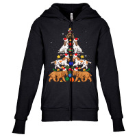 Xmas Lighting Santa English Cocker Spaniel Christmas Tree Youth Zipper Hoodie | Artistshot