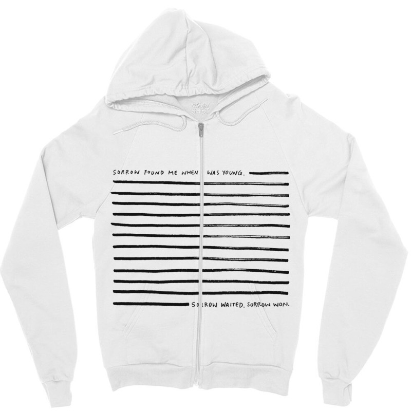 Sorrow The National Zipper Hoodie by CAROLEEGRAY | Artistshot