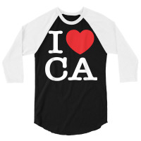 I Heart Ca Love California T Shirt 3/4 Sleeve Shirt | Artistshot