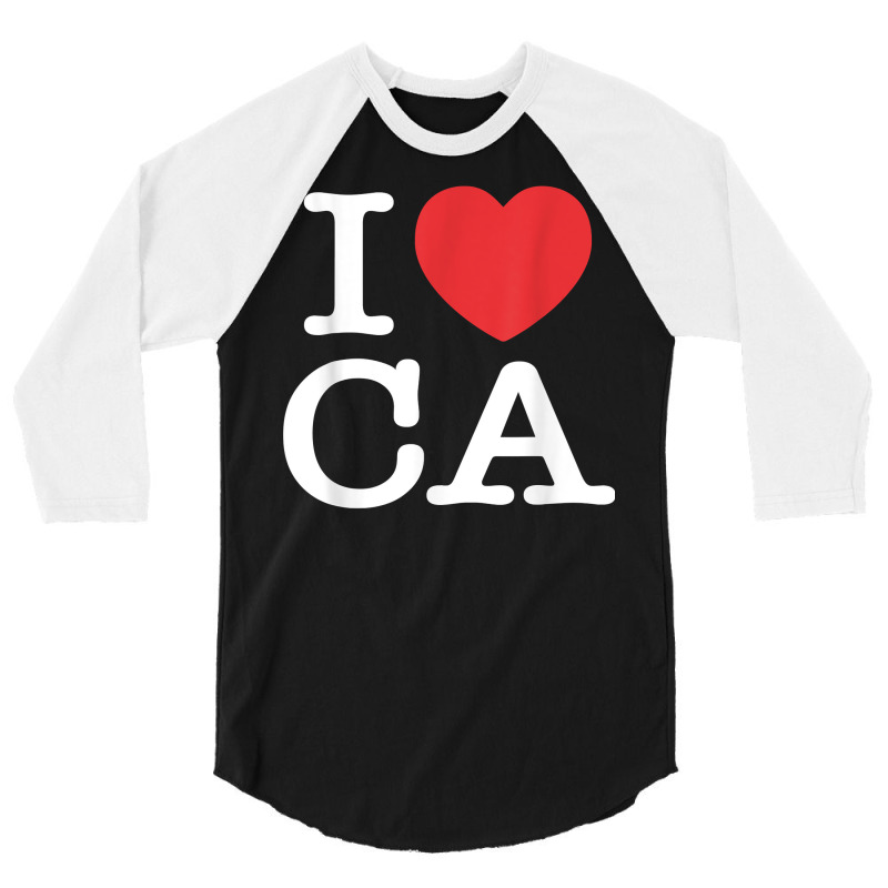 I Heart Ca Love California T Shirt 3/4 Sleeve Shirt by cm-arts | Artistshot