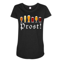 Womens Oktoberfest Prost Celebrate Diversity Beer V Neck T Shirt Maternity Scoop Neck T-shirt | Artistshot