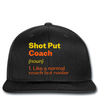 Shot Put Coach Definition Funny Track And Field Humor Printed Hat | Artistshot