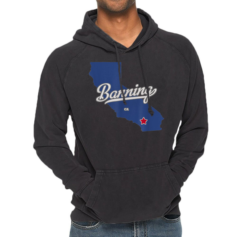 Banning California Ca Map T Shirt Vintage Hoodie | Artistshot