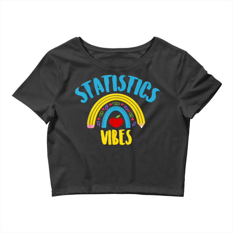 Statistics Math Vibes Cool Math Teacher Students Crop Top by Creed | Artistshot