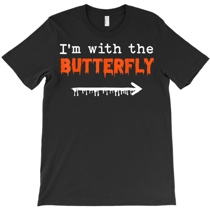 I'm With Butterfly Halloween Costume Party Matching Couples T-shirt | Artistshot