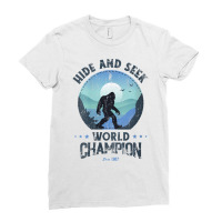 Womens Bigfoot Shirt Hide And Seek, Bigfoot Hide And Seek Champion V N Ladies Fitted T-shirt | Artistshot