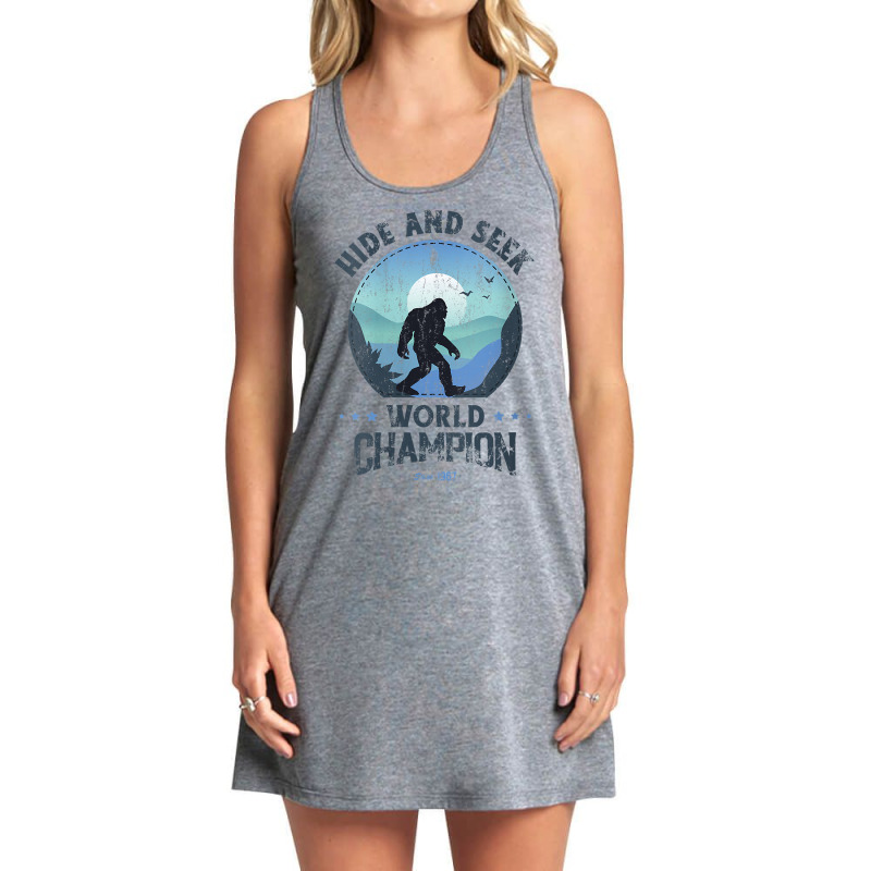 Womens Bigfoot Shirt Hide And Seek, Bigfoot Hide And Seek Champion V N Tank Dress by cm-arts | Artistshot