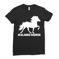 Icelandic Horse Pullover Hoodie Ladies Fitted T-shirt | Artistshot