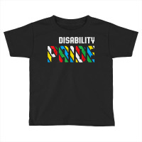 Disability Pride Flag July Supporter Disabled Pride Retro Toddler T-shirt | Artistshot