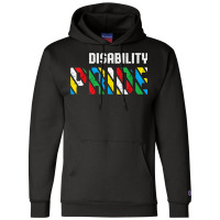 Disability Pride Flag July Supporter Disabled Pride Retro Champion Hoodie | Artistshot