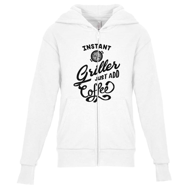 Instant Griller Coffee Youth Zipper Hoodie by Ande Ande Lumut | Artistshot