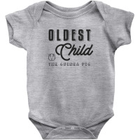 Oldest Child The Guinea Pig   Funny Sibling Baby Bodysuit | Artistshot