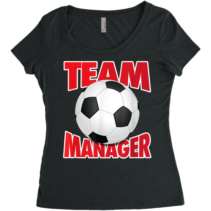 Soccer Team Manager, Soccer Ball Graphic T Shirt Women's Triblend Scoop T-shirt by cm-arts | Artistshot