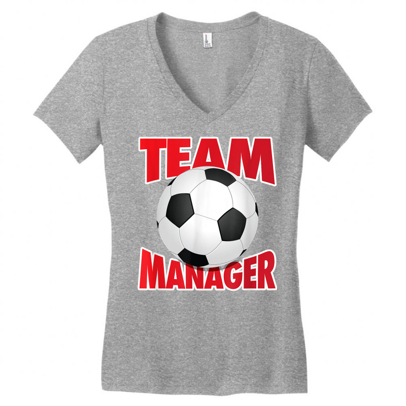 Soccer Team Manager, Soccer Ball Graphic T Shirt Women's V-Neck T-Shirt by cm-arts | Artistshot