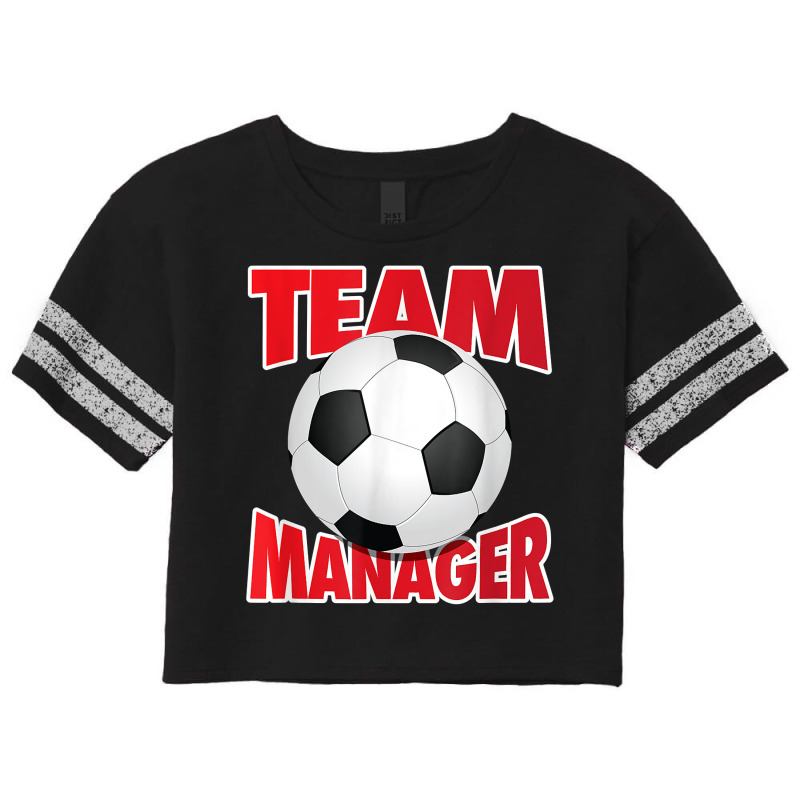 Soccer Team Manager, Soccer Ball Graphic T Shirt Scorecard Crop Tee by cm-arts | Artistshot