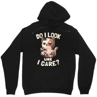 Do I Look Like I Care - Lazy Cute Coffee Cat Gift Unisex Hoodie | Artistshot