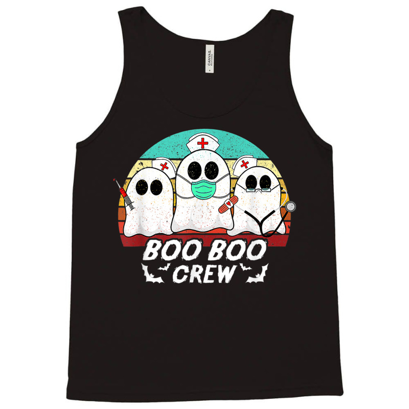 Boo Boo Crew Funny Nurse Halloween Ghost Costume Rn Vintage Tank Top by Sapphire | Artistshot