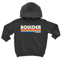 Vintage 70s 80s Style Boulder Co Sweatshirt Toddler Hoodie | Artistshot