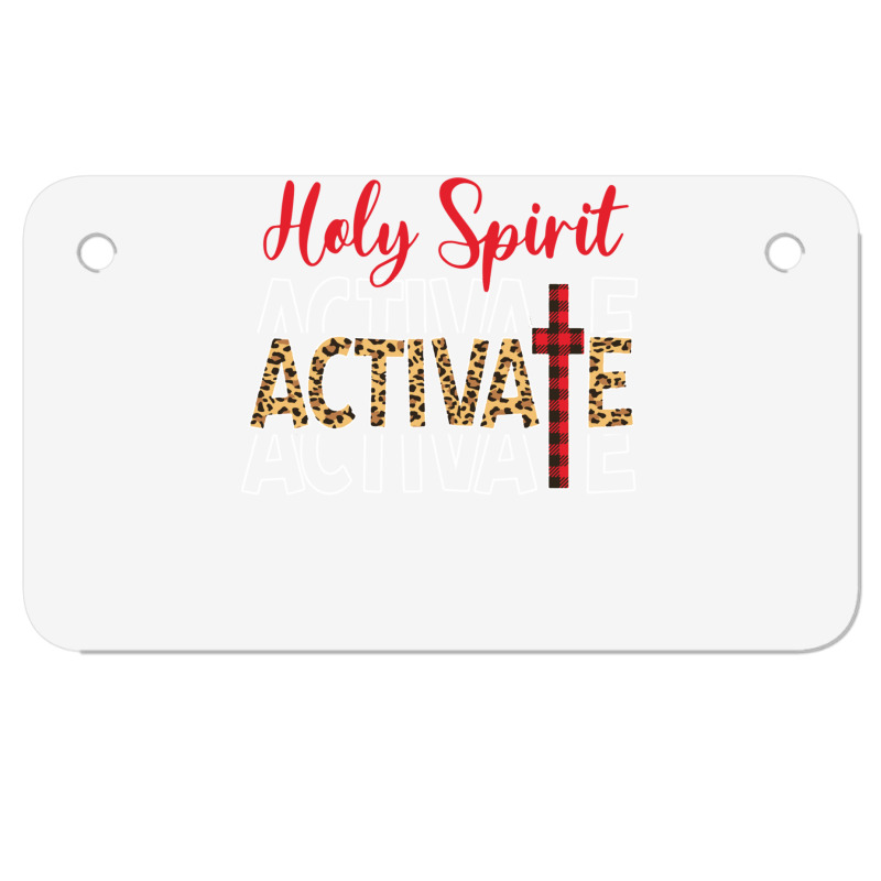 Jesus Christians Holy Spirit Activate Religious Women Long Sleeve T Sh Motorcycle License Plate | Artistshot