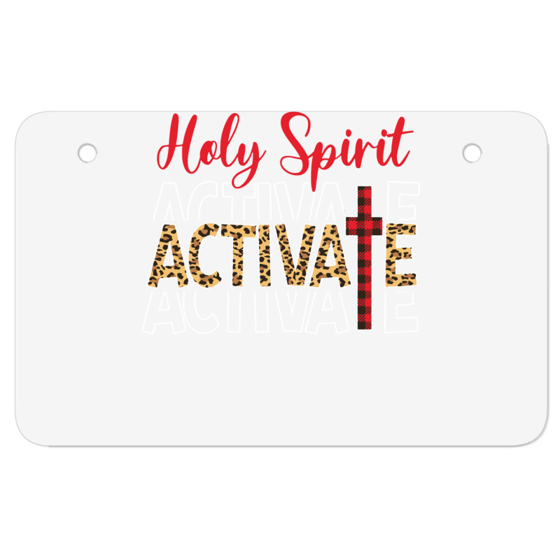 Jesus Christians Holy Spirit Activate Religious Women Long Sleeve T Sh Atv License Plate | Artistshot