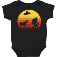 Bigfoot Sasquatch   Unicorn Ufo Legends I Believe Pullover Baby Bodysuit | Artistshot