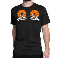 Tweaking Nipples Pumpkin Skeleton Hands Halloween Costume T Shirt Classic T-shirt | Artistshot