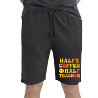 First Day Of School Half Coffee Half Teacher Gift Women Vintage Short | Artistshot