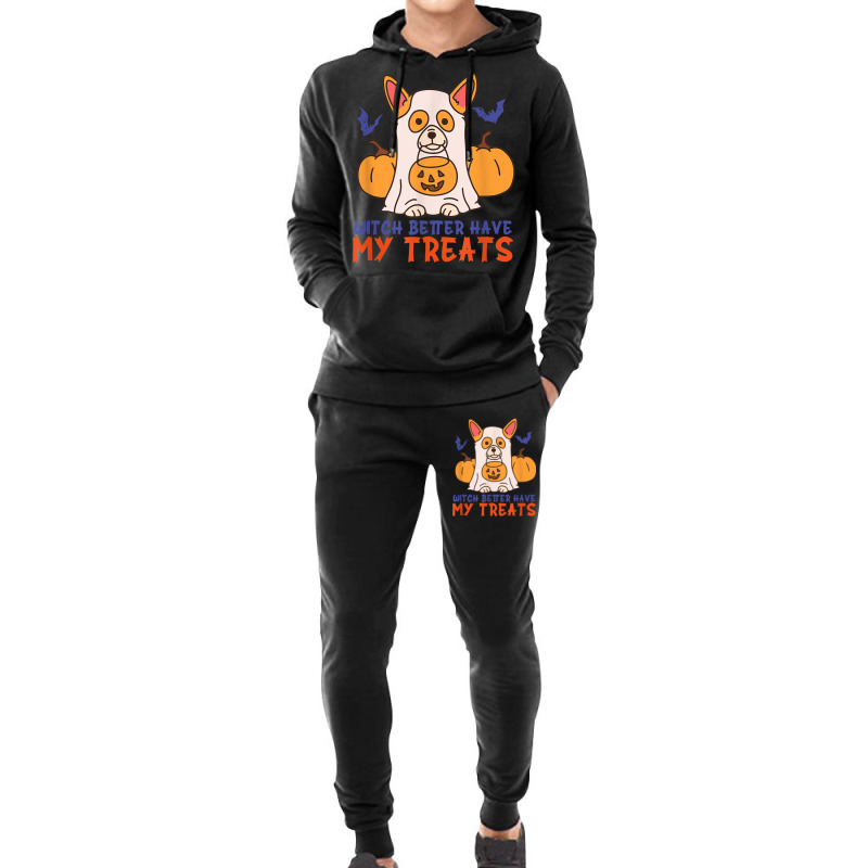 Funny Corgi Dog Lover Witch Better Have My Treats Halloween Hoodie & Jogger set by Sapphire | Artistshot