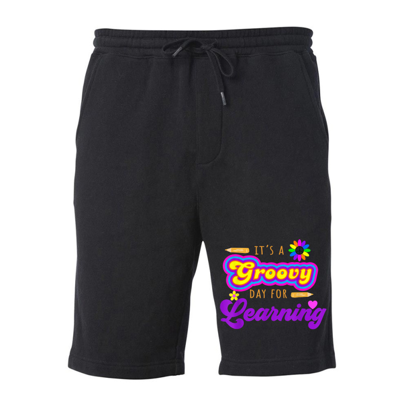 It's Beautiful Day For Learning Retro Teacher Students Women Fleece Short by Sapphire | Artistshot