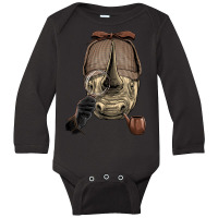 Detective Rhinoceros Spy Investigator Wildlife Rhino Lover Long Sleeve Baby Bodysuit | Artistshot