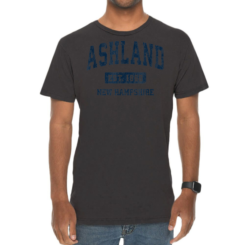 Ashland New Hampshire Nh Vintage Athletic Sports Design Vintage T-Shirt by Posh | Artistshot