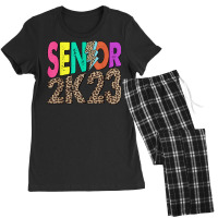 Senior 2k23 Leopard Lightning Bolt Class Of 2023 Graduation Women's Pajamas Set | Artistshot