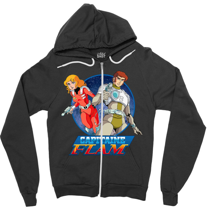 Capitaine Flam Zipper Hoodie by Yeni | Artistshot