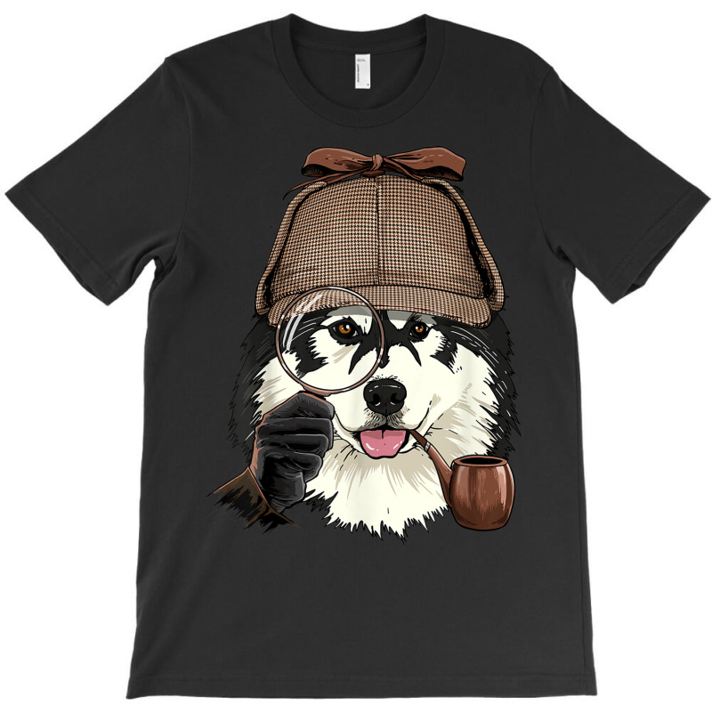 Detective Alaskan Malamute Spy Investigator Husky Dog Lover T-shirt | Artistshot