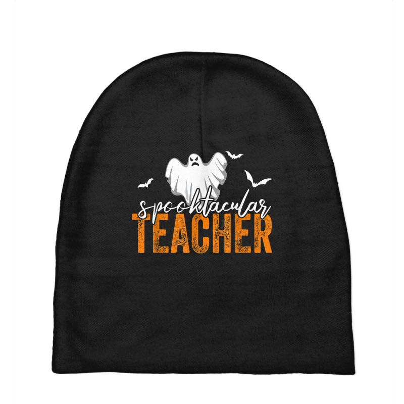 Spooktacular Teacher Spooky Ghost Teacher Halloween Women Baby Beanies by Complete | Artistshot