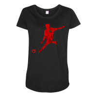 Morroco Moroccan Roots Moroccan Flag Moroccan Soccer Player Maternity Scoop Neck T-shirt | Artistshot