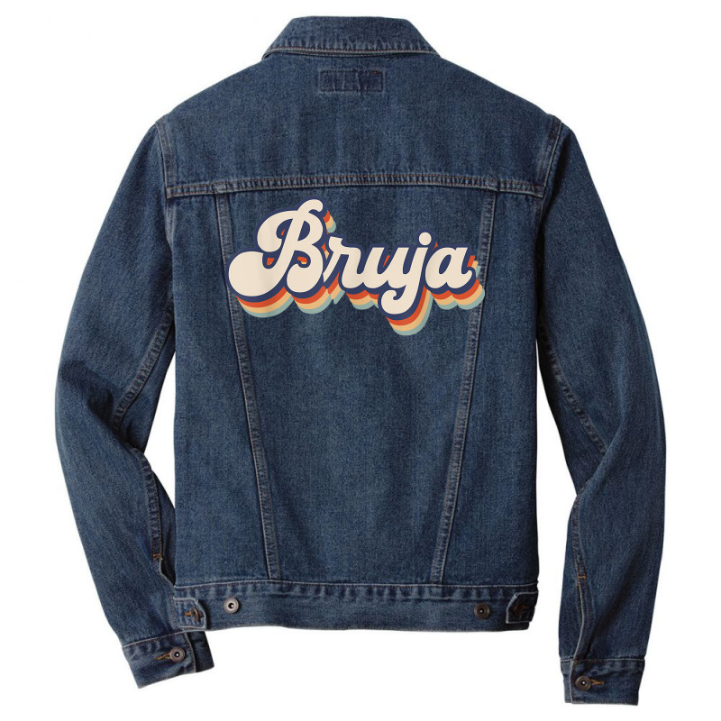 Bruja Latina Halloween Retro Style Men Denim Jacket by Luxuriate | Artistshot