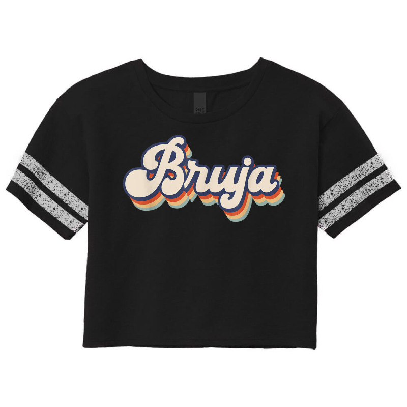 Bruja Latina Halloween Retro Style Scorecard Crop Tee by Luxuriate | Artistshot